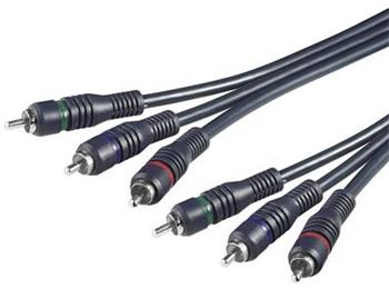Kabel 3x Cinch (M) - 3x Cinch (M), RGB video, 2m
