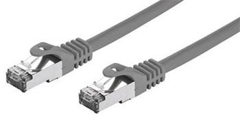 Kabel C-TECH patchcord Cat7, S/FTP, šedý, 2m