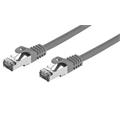Kabel C-TECH patchcord Cat7, S/FTP, šedý, 2m