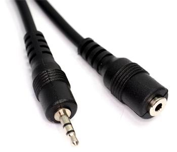 Kabel prodlužovací stereo jack 2.5mm M/F 2m