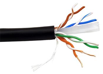 Kabel UTP venkovní, kat. 6, 100m, drát AWG23, CCA