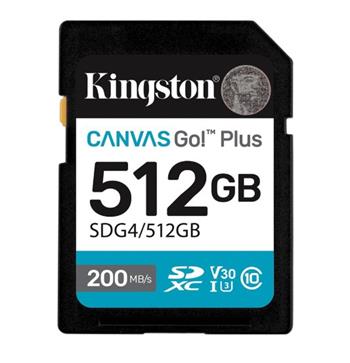 Kingston Canvas Go! Plus - paměťová karta flash - 512 GB - SDXC