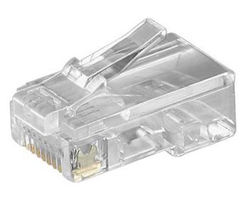 Konektor RJ45 kat. 5e nestíněný, na plochý kabel (lanko)