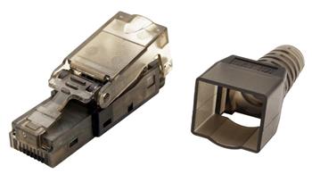 Konektor RJ45 kat. 6a nestíněný, montáž bez nástrojů