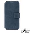Kožené pouzdro typu kniha FIXED ProFit pro Samsung Galaxy S25, modré