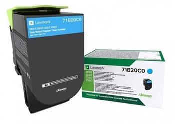 Lexmark toner pro CS/CX317,417,517 Cyan Return na 2 300 stran