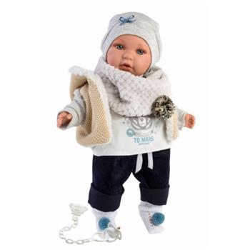 Llorens ENZO - realistická panenka se zvuky a měkkým látkovým tělem 42401