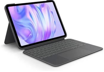 Logitech Combo Touch pouzdro s CZ/SK (ISO) klávesnicí pro iPad Air 13' 2024 (M2/M3) šedé