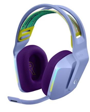 Logitech Headset G733 LightSpeed, bezdrátová RGB - šeřík