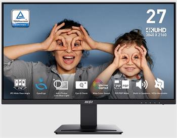 MSI Pro MP273U 27"/IPS/4K UHD/60Hz/4ms/Black/2R