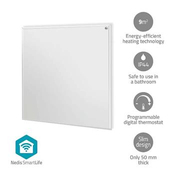 Nedis HTIP350WTW SmartLife Infračervený topný panel