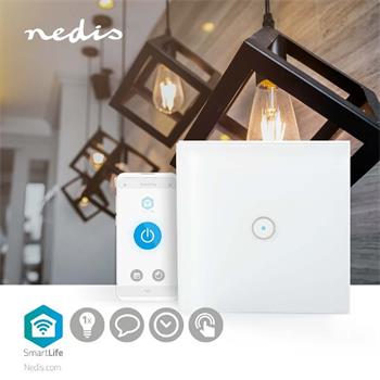 Nedis Smart Wi-Fi bezdrátový nástěnný chytrý vypínač