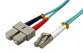 Optický patchkabel LC/SC 50/125 (multi mode), duplex, 2m