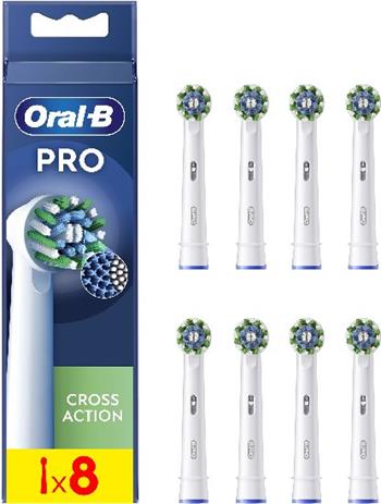 ORAL-B EB 50-8 PRO Cross Action, 8 ks náhradní hlavy, White
