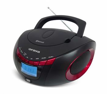 Orava RCD-813 R přenosný CD/USB přehrávač s FM a Bluetooth