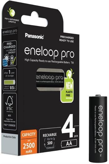 Panasonic Eneloop Pro N AA, akumulátory 4 ks