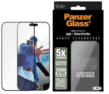 PanzerGlass Ceramic Apple iPhone 16 Pro Max s instalačním rámečkem