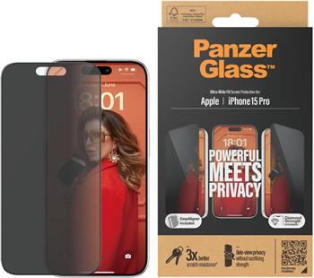 PanzerGlass Privacy ochranné sklo Apple iPhone 15 Pro