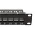 Patchpanel pro keystone 19", STP, 24 portů, neosazený, černý