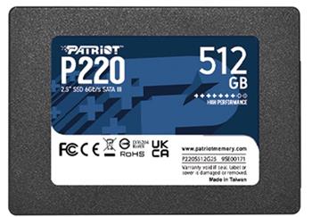PATRIOT P220/512GB/SSD/2.5"/SATA