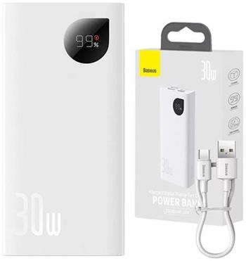 Power banka Baseus ADAMAN2 10000 mAh 30W 2xUSB/USB-C bílá