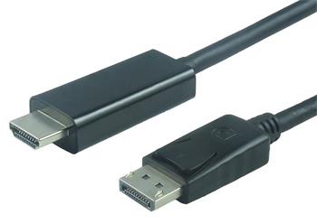 PremiumCord DisplayPort na HDMI kabel 5m M/M