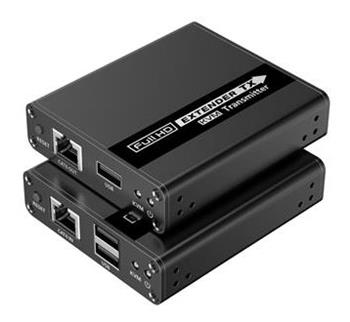 PremiumCord HDMI KVM extender FULL HD 1080p na 70m s přenosem USB