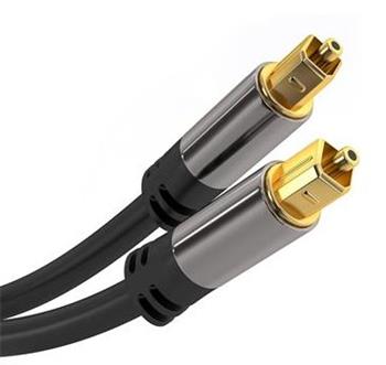 PremiumCord Kabel Toslink M/M, OD:6mm, Gold design 0,5m