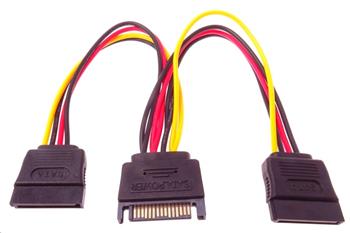 PremiumCord Napájecí kabel k HDD Serial ATA - rozdvojka M/2xF 16cm