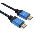 PremiumCord Ultra HDTV 4K@60Hz kabel HDMI 2.0b kovové+zlacené konektory 2m bavlněné opláštění kabelu