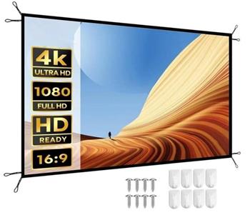 Přenosné projekční plátno 80" 177x100 cm 16:9