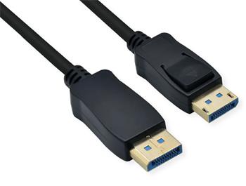 Roline DisplayPort kabel v.2.0 (UHBR10, 8K@60Hz), DP(M) - DP(M), černý, 5m
