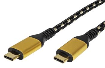 Roline GOLD USB4 40Gbps kabel USB C(M) - USB C(M), PD 100W, 1m