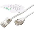 Roline GREEN U/FTP patchkabel kat. 6a, tenký, LSOH, 0,5m, bílý