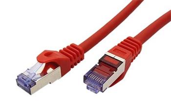 Roline S/FTP patchkabel kat. 6a, Component Level, 2m, LSOH, červený
