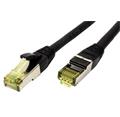 Roline S/FTP patchkabel kat. 6a, venkovní, TPE, LSOH, 1m, černý