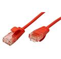 Roline UTP slim patchkabel kat. 6a, LSOH, 1,5m, červený