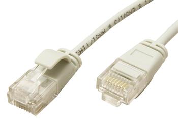 Roline UTP slim patchkabel kat. 6a, LSOH, 5m, šedý