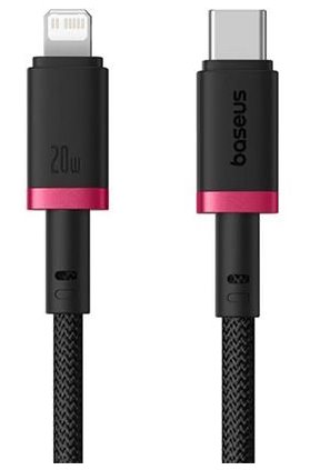 Rychlonabíjecí kabel Baseus Dura USB/Lightning 2m 20W červeno černý