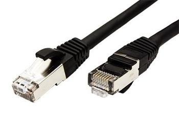 S/FTP patchkabel kat. 6, LSOH, 2m, černý
