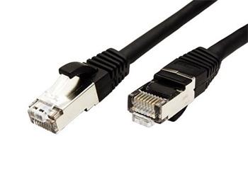 S/FTP patchkabel kat. 6, LSOH, 5m, černý