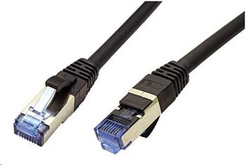 S/FTP patchkabel kat. 6a, LSOH, 10m, černý