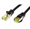 S/FTP patchkabel kat. 7, s konektory RJ45, LSOH, 2m, černý