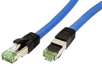 S/FTP (PiMF) patchkabel kat. 8.1, LSOH, modrý, 5m