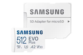 Samsung micro SDXC 512 GB EVO Plus + SD adaptér bílá