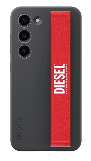 Samsung Poutko Diesel k silikonovému zadnímu krytu s poutkem pro Samsung Galaxy S23/ S23+/Ultra Red