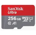 SanDisk MicroSDXC karta 256GB Ultra (100MB/s, Class 10, Android) + adaptér