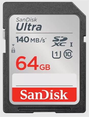 SanDisk Ultra SDXC 64GB 140MB/s Class10 UHS-I