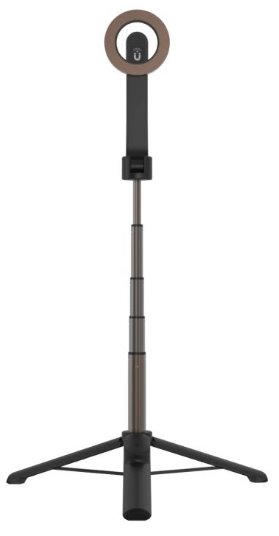Selfie stick s tripodem FIXED MagSnap s podporou MagSafe a bezdrátovou spouští, černý