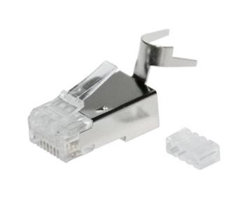 Solarix Modulární konektor 8p8c CAT6A skládaný, stíněný, pro drát